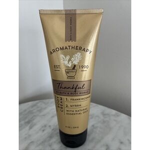 Bath & Body Works Aromatherapy Thankful Frankincense Myrrh Body Cream Rare New!